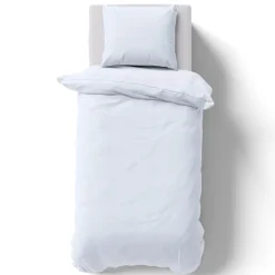 NYVI Bettwäsche Set DreamScience Renforcé Uni - Atmungsaktiv & Weich - 100% Baumwolle - Mit Reißverschluss Größe:135x200 + 80x80 cm;Farbe:weiß