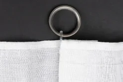 Ondeco Schlaufenschal Breeze Gardinen Blickdicht Vorhang Schlafzimmer 1er Set Farbe: Weiß, Größe: 135x300 cm