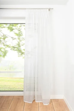 Ondeco Schlaufenschal Soft Gardinen Blickdicht Vorhang Schlafzimmer 1er Set Farbe: Weiß, Größe: 135x245 cm