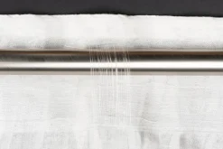 Ondeco Schlaufenschal Stream Gardinen Blickdicht Vorhang Schlafzimmer 1er Set Farbe: Weiß, Größe: 135x245 cm