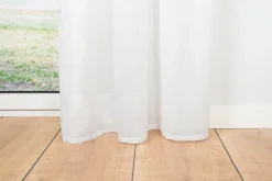 Ondeco Ösenschal Breeze Blickdicht Schals Gardinen Öse Ösengadine Vorhänge 1er Set Farbe: Weiß, Größe: 135x245 cm