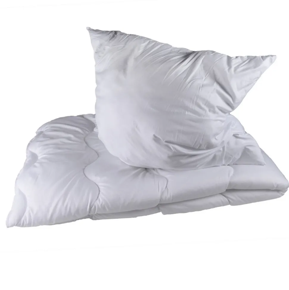 Premium Bettenset Mikrofaser, 2-teilig – Steppbettdecke 200x200 cm Kopfkissen 80x80 cm