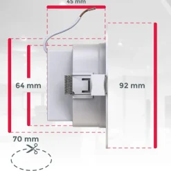 RGBW-LED Einbauleuchten, 5er-Set, weiß,5xLED 4,8W