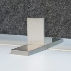 Schreibtisch-Set desktopz Standfuss Farbe: lichtgrau, Größe: 50x50x1cm