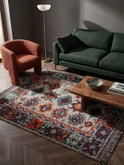 Shaggy-Teppich recycelt Bunt 133 x 190 cm - TAFRAUT | Kadima Design