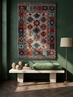Shaggy-Teppich recycelt Bunt 133 x 190 cm - TAFRAUT | Kadima Design