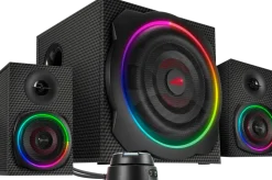 SPEEDLINK GRAVITY CARBON RGB 2.1 Subwoofer System, black