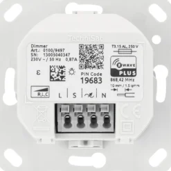 TechniSat Dimmschalter-Einsatz | Z-Wave Unterputz-Schalter für Gira System 55