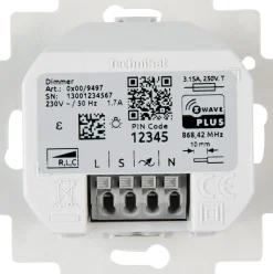 TechniSat Dimmschalter-Einsatz | Z-Wave Unterputz-Schalter für Busch-Jaeger