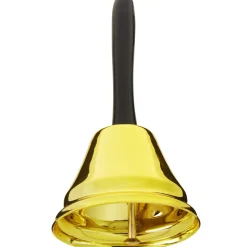 tectake® Goldene Handglocke