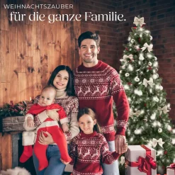 tectake® Weihnachtsbaum, künstlich in Grün, mit Spritzgussnadeln, formbar mit viel Volumen, pulverbeschichteter Metallständer mit Kunststoffkappen