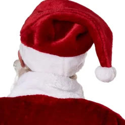 tectake® Weihnachtsmütze dunkelrot