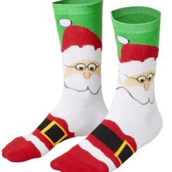 tectake® Weihnachtssocken mit Weihnachtsmann-Motiv