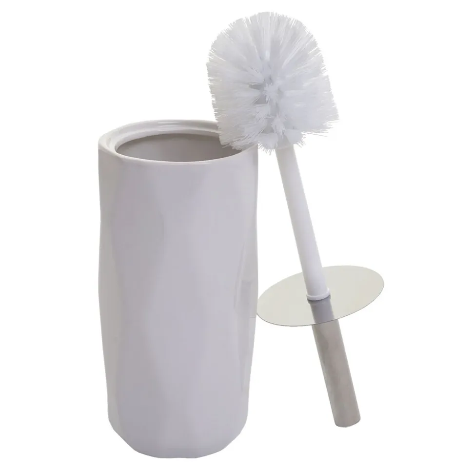 5-teiliges Badset MCW-H88, WC-Garnitur Badezimmerset Badaccessoires, Keramik ~ weiß