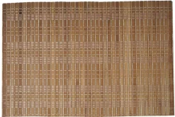 6-teiliges Tischset MCW-C13, Platzdeckchen Tischmatte Platzset, Bambus abwaschbar 45x30cm ~ dunkelbraun