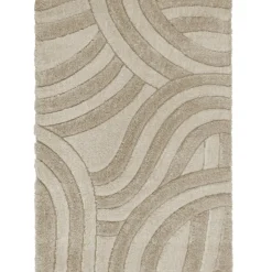 Teppich abstrakt Naturfarben 80 x 150 cm - NADD | Kadima Design