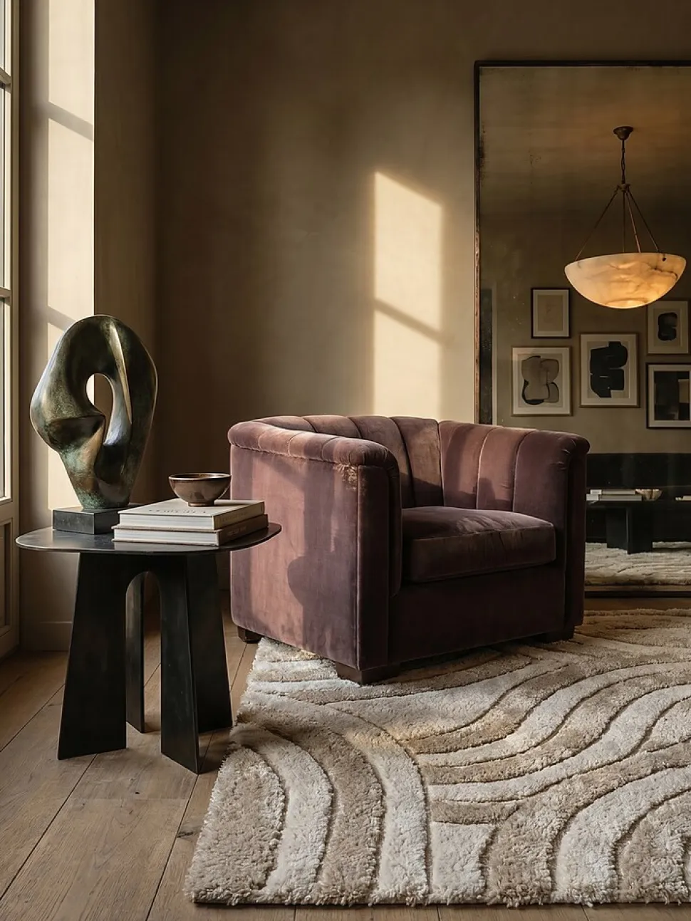 Teppich abstrakt Naturfarben 80 x 150 cm - NADD | Kadima Design