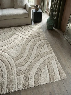 Teppich abstrakt Naturfarben 80 x 150 cm - NADD | Kadima Design