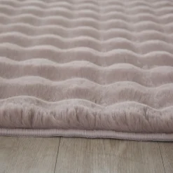 Teppich Hochflor Waschbar NAUDERS in Beige, einfarbig, 80 x 150 cm