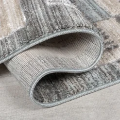 Teppich kariert Grau 200 x 290 cm - DALE | Kadima Design