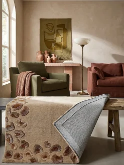Teppich Wollmischung Natur 200 x 300 cm - SABLE | Kadima Design