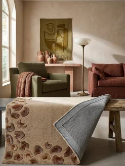 Teppich Wollmischung Natur 200 x 300 cm - SABLE | Kadima Design