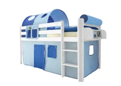 TiCAA Hochbett "Malte" Kiefer Weiß Classic