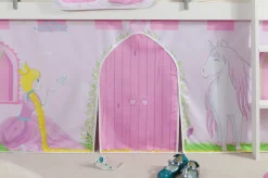 TiCAA Hochbett "Prinzessin Liora" Kiefer weiß