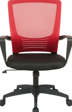 TPFLiving Bürostuhl Kamira mit Netzbezug Schwarz/Schwarz