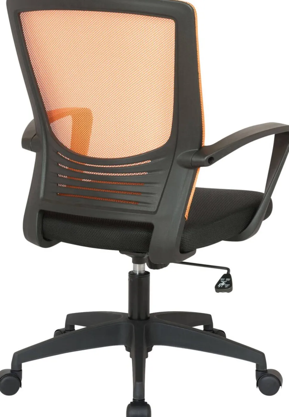 TPFLiving Bürostuhl Kamira mit Netzbezug Schwarz/Schwarz