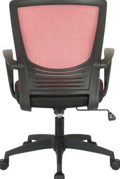 TPFLiving Bürostuhl Kamira mit Netzbezug Schwarz/Schwarz