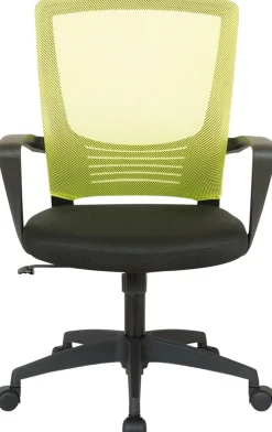 TPFLiving Bürostuhl Kamira mit Netzbezug Schwarz/Schwarz