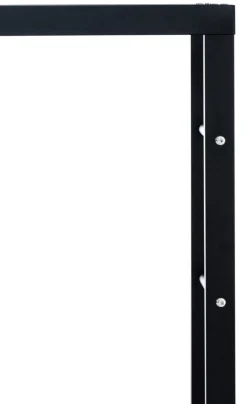 TPFLiving Kaminholzständer Kerry-II 25x100x125 Schwarz