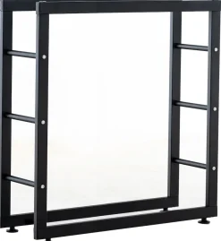 TPFLiving Kaminholzständer Kerry-II 25x100x125 Schwarz