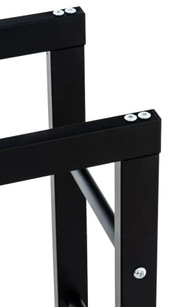 TPFLiving Kaminholzständer Kerry-II 25x100x125 Schwarz