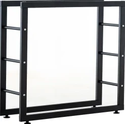 TPFLiving Kaminholzständer Kerry-II 25x100x125 Schwarz
