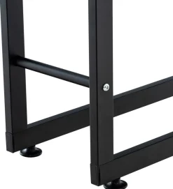 TPFLiving Kaminholzständer Kerry-II 25x100x125 Schwarz