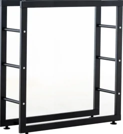 TPFLiving Kaminholzständer Kerry-II 25x100x125 Schwarz