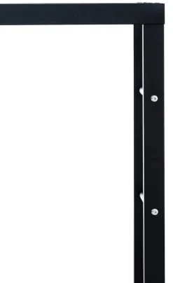 TPFLiving Kaminholzständer Kerry-II 25x100x125 Schwarz