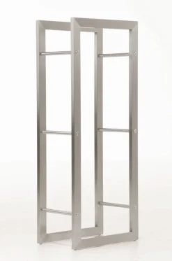 TPFLiving Kaminholzständer Kerry-I 25x80x100 Edelstahl