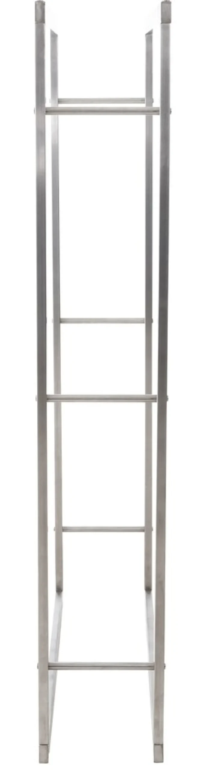 TPFLiving Kaminholzständer Kerry-I 25x80x100 Edelstahl