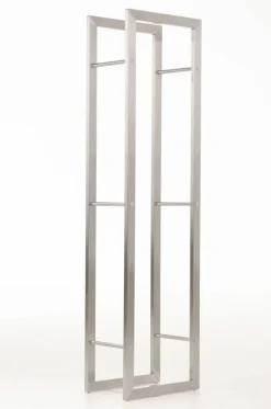 TPFLiving Kaminholzständer Kerry-I 25x80x100 Edelstahl
