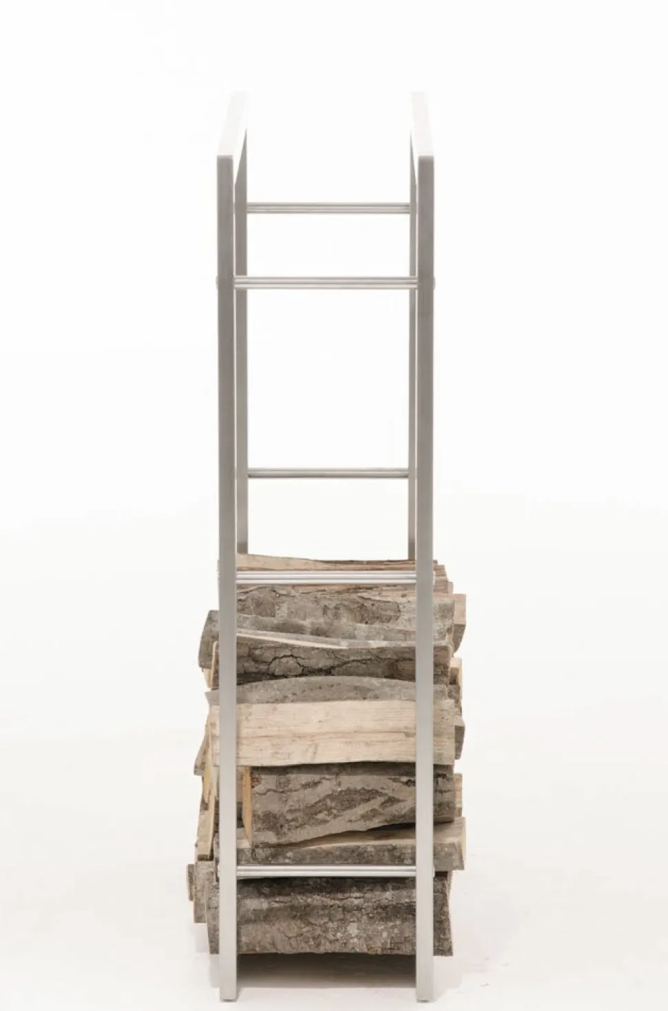 TPFLiving Kaminholzständer Kerry-I 25x80x100 Edelstahl