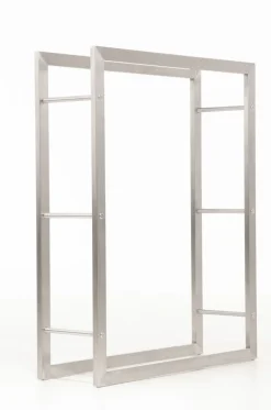 TPFLiving Kaminholzständer Kerry-I 25x80x100 Edelstahl