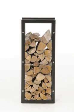 TPFLiving Kaminholzständer Kerry-I 25x80x100 Edelstahl