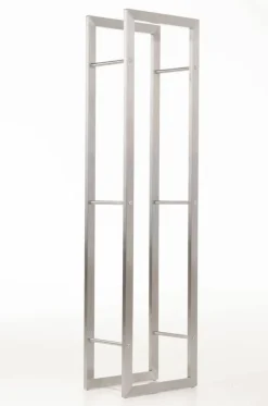 TPFLiving Kaminholzständer Kerry-I 25x80x100 Edelstahl