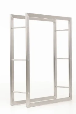 TPFLiving Kaminholzständer Kerry-I 25x80x100 Edelstahl