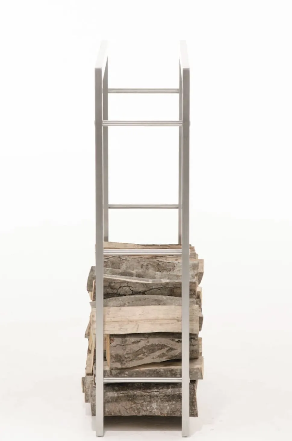 TPFLiving Kaminholzständer Kerry-I 25x80x100 Edelstahl