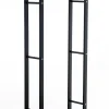 TPFLiving Kaminholzständer Kerry-III 25x60x100 Schwarz