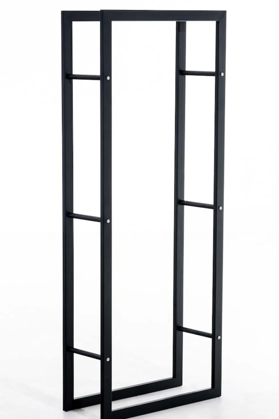 TPFLiving Kaminholzständer Kerry-III 25x60x100 Schwarz